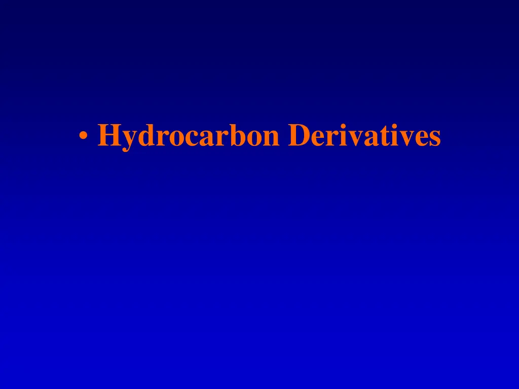 hydrocarbon derivatives