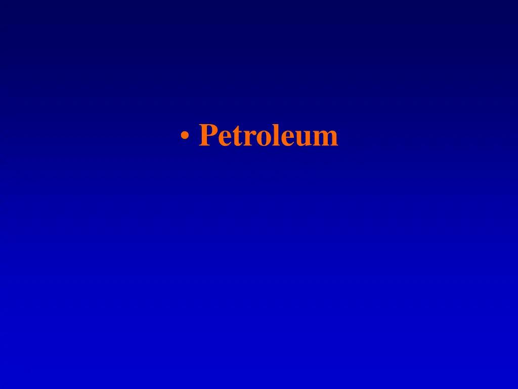 petroleum