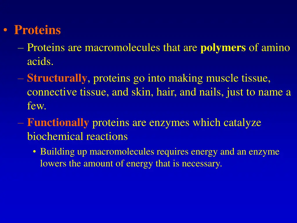 proteins proteins are macromolecules that