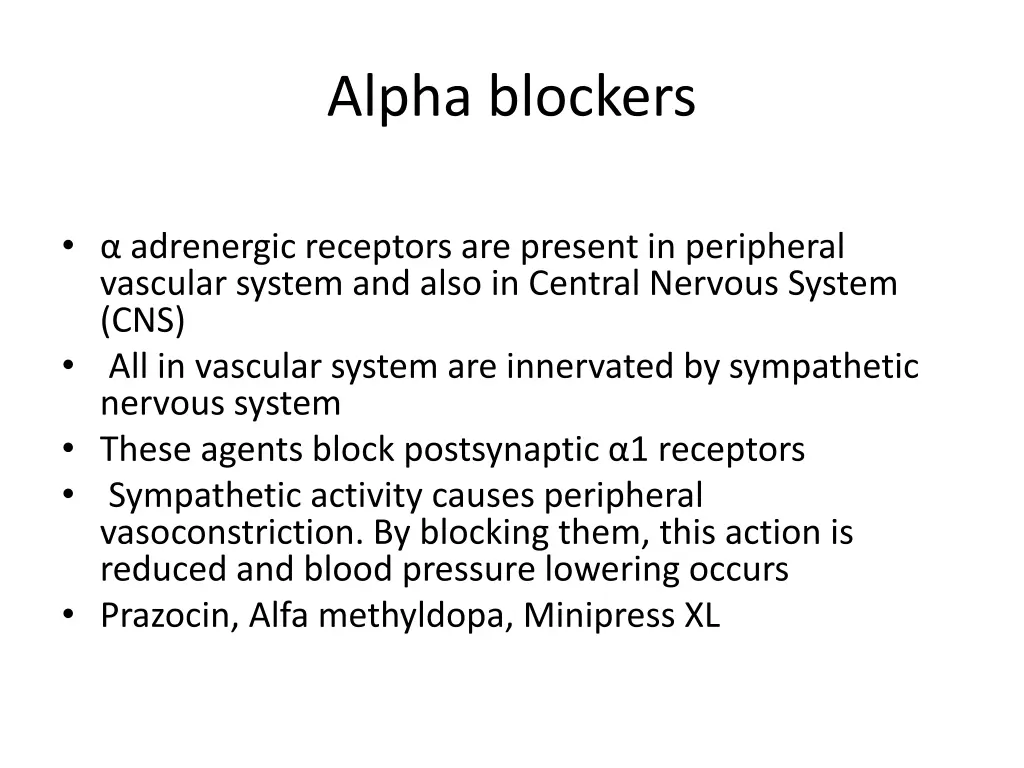 alpha blockers