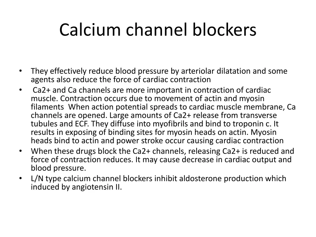 calcium channel blockers