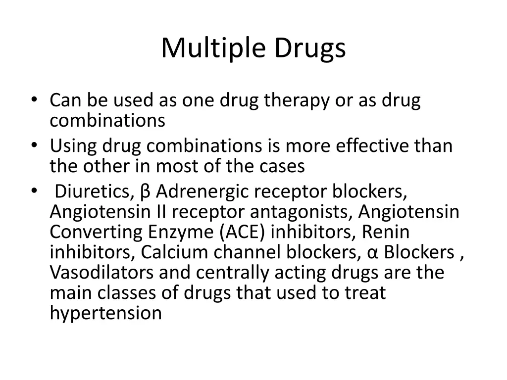 multiple drugs