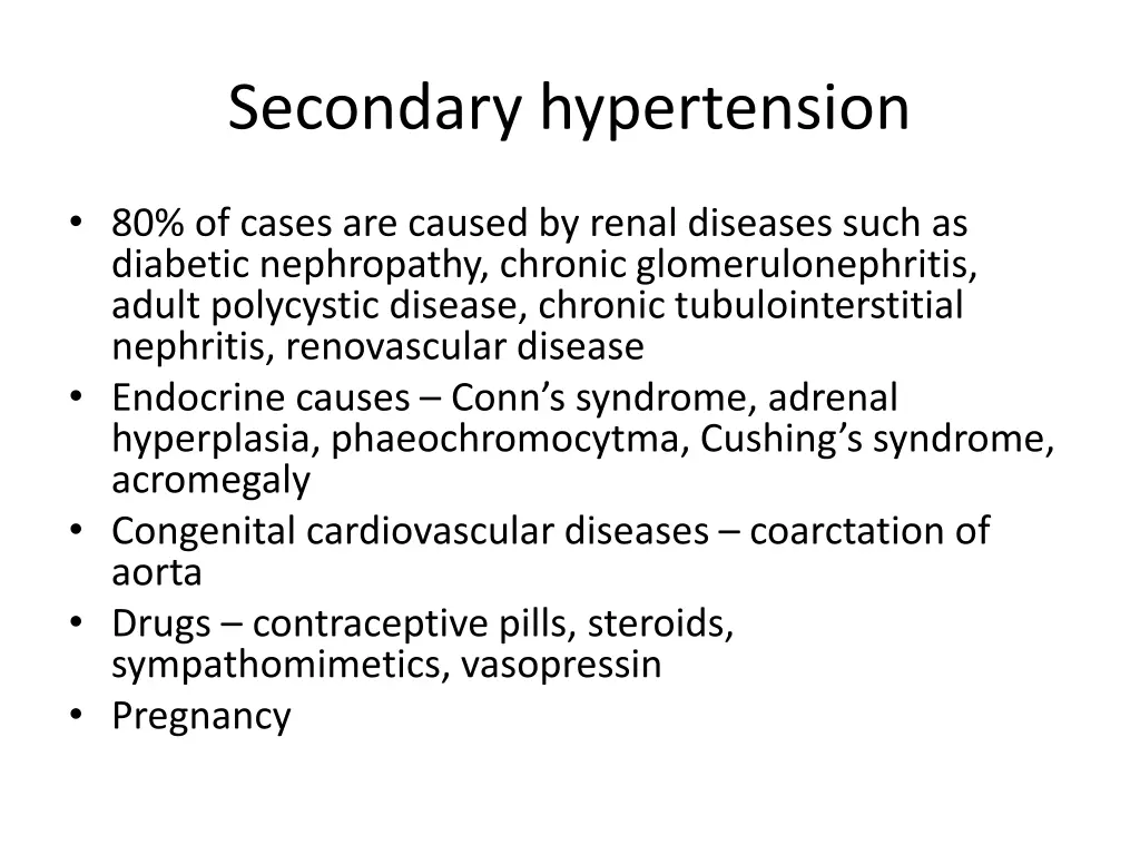 secondary hypertension