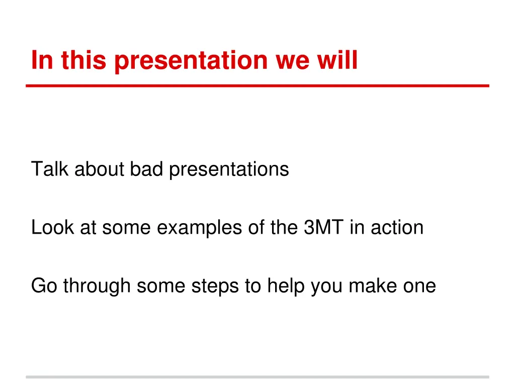 in this presentation we will