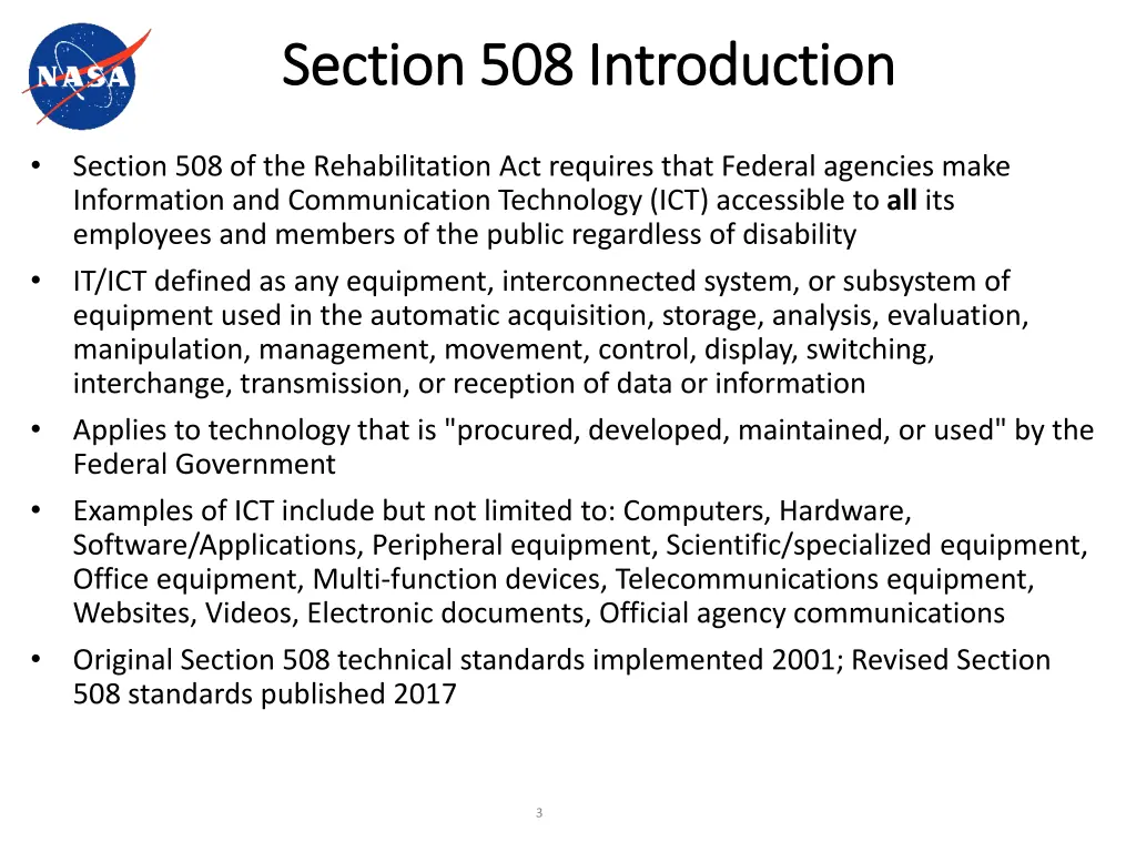 section 508 introduction section 508 introduction