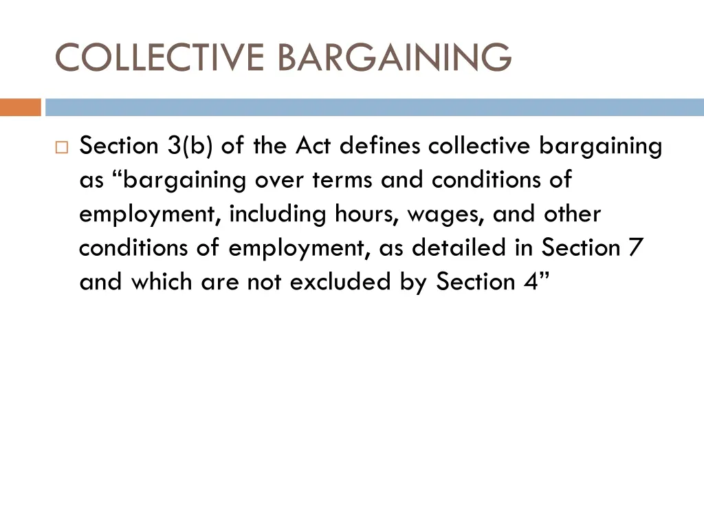 collective bargaining