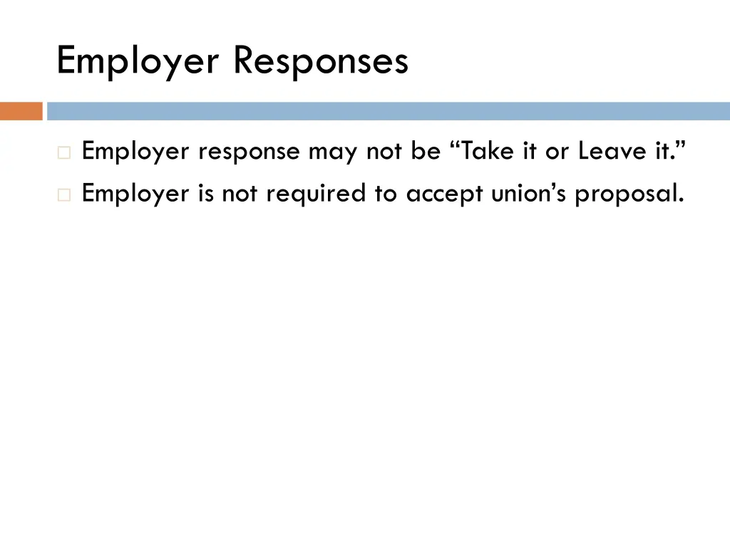 employer responses