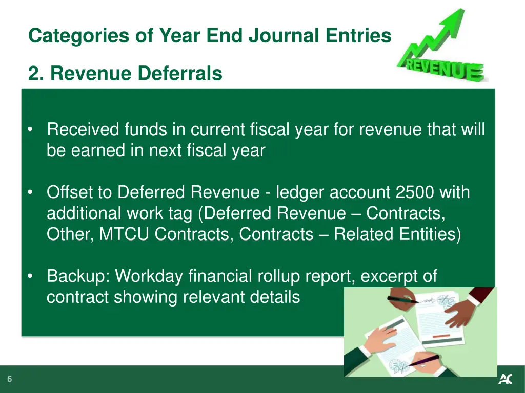 categories of year end journal entries 2