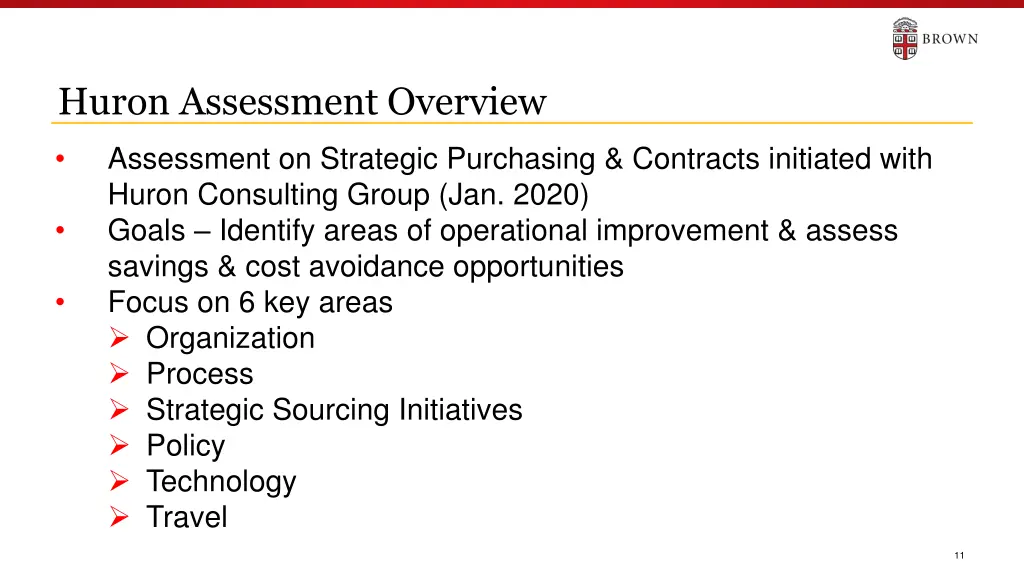 huron assessment overview