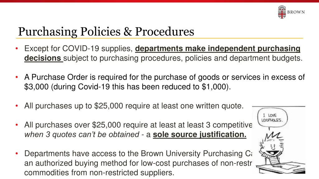 purchasing policies procedures