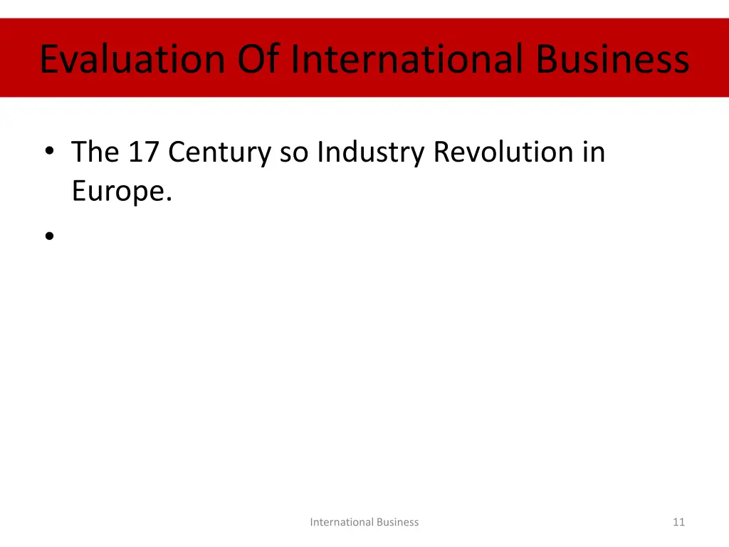 evaluation of international business 2