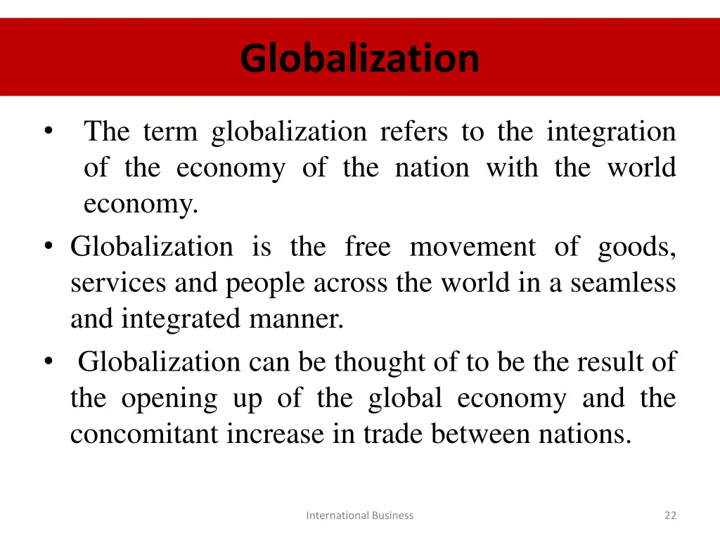 globalization