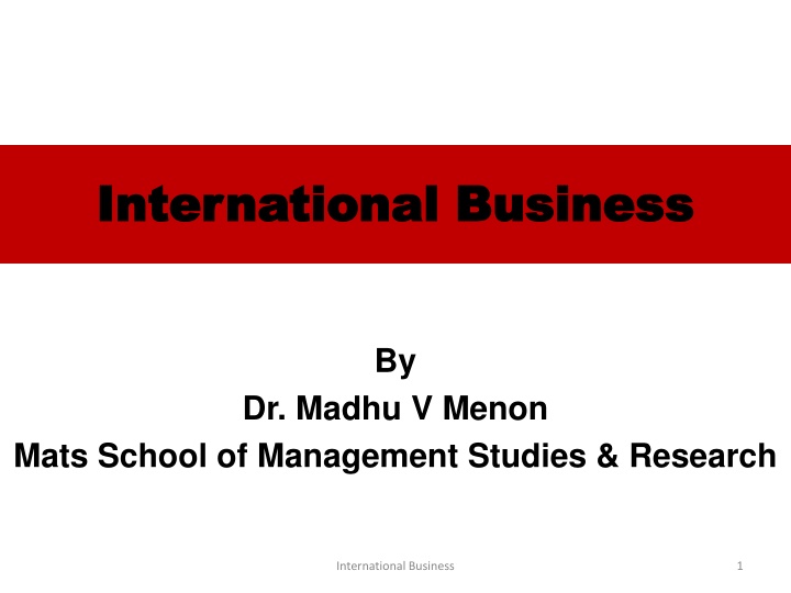 international business international business