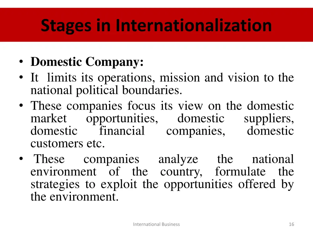 stages in internationalization 2