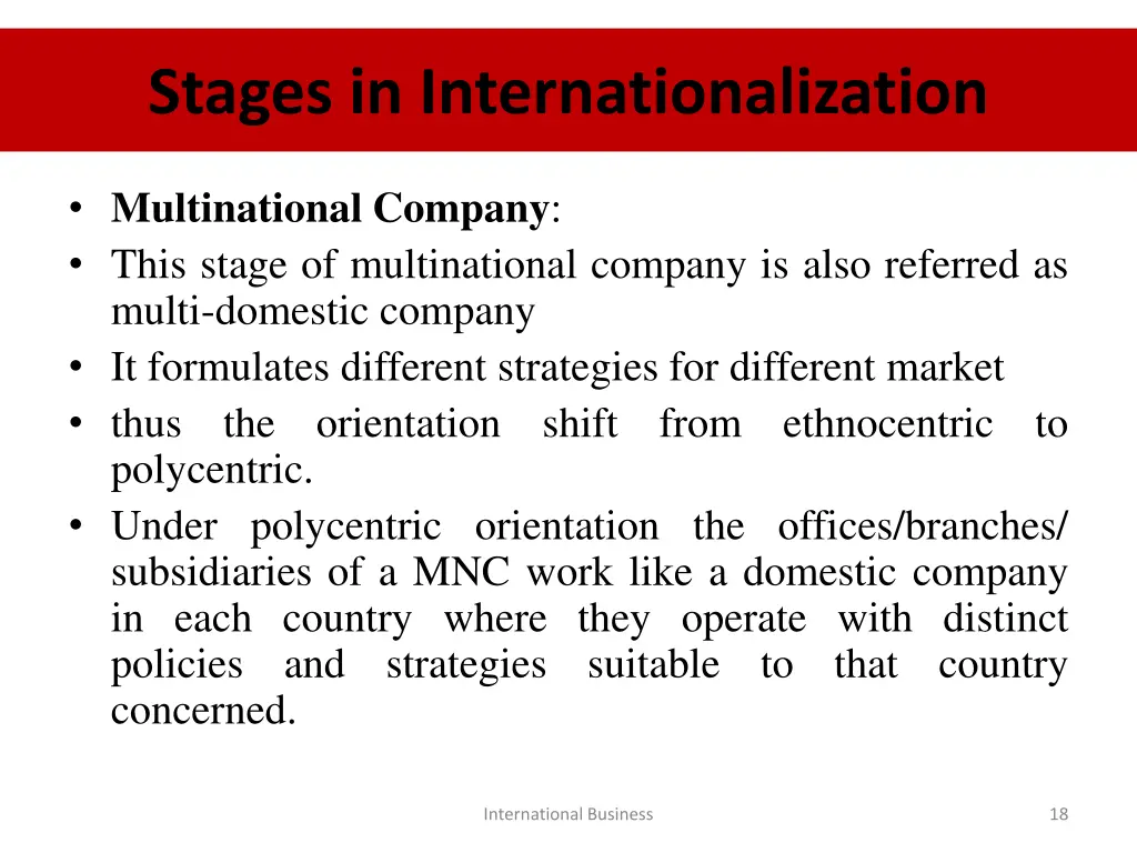 stages in internationalization 4