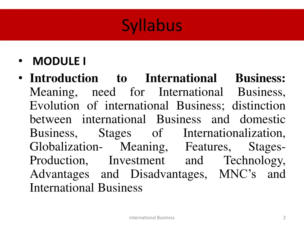 syllabus