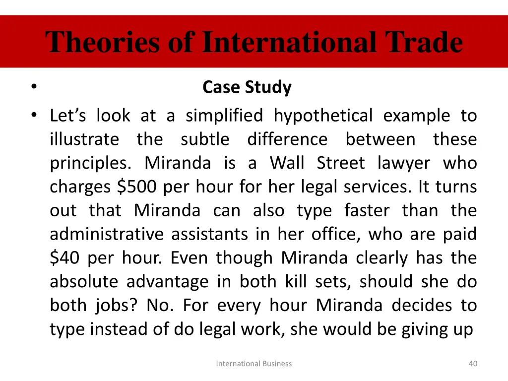 theories of international trade 10