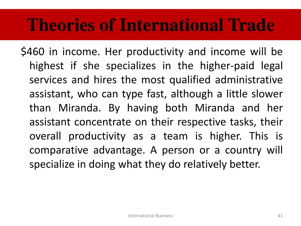 theories of international trade 11