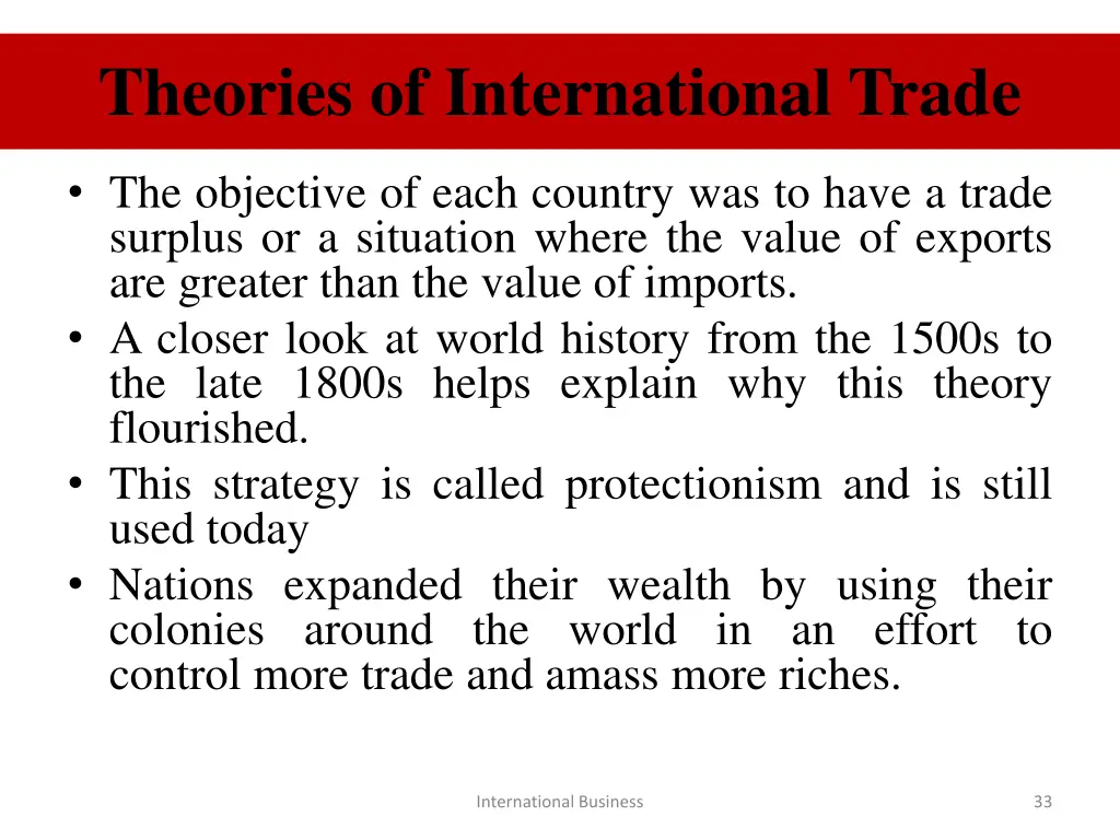 theories of international trade 3