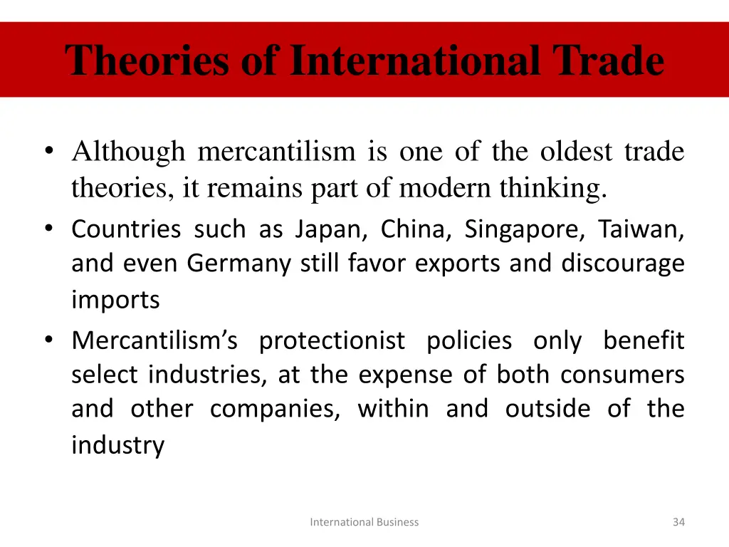 theories of international trade 4