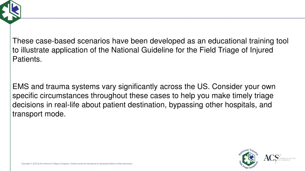 these case based scenarios have been developed