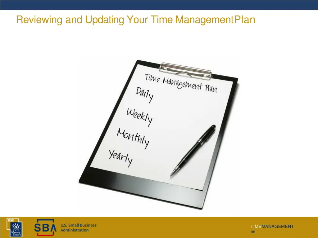 reviewing and updating your time managementplan