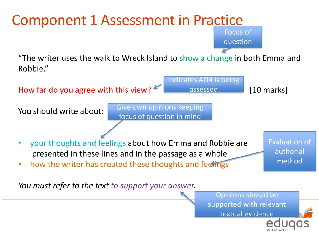 component 1 assessment in practice 1