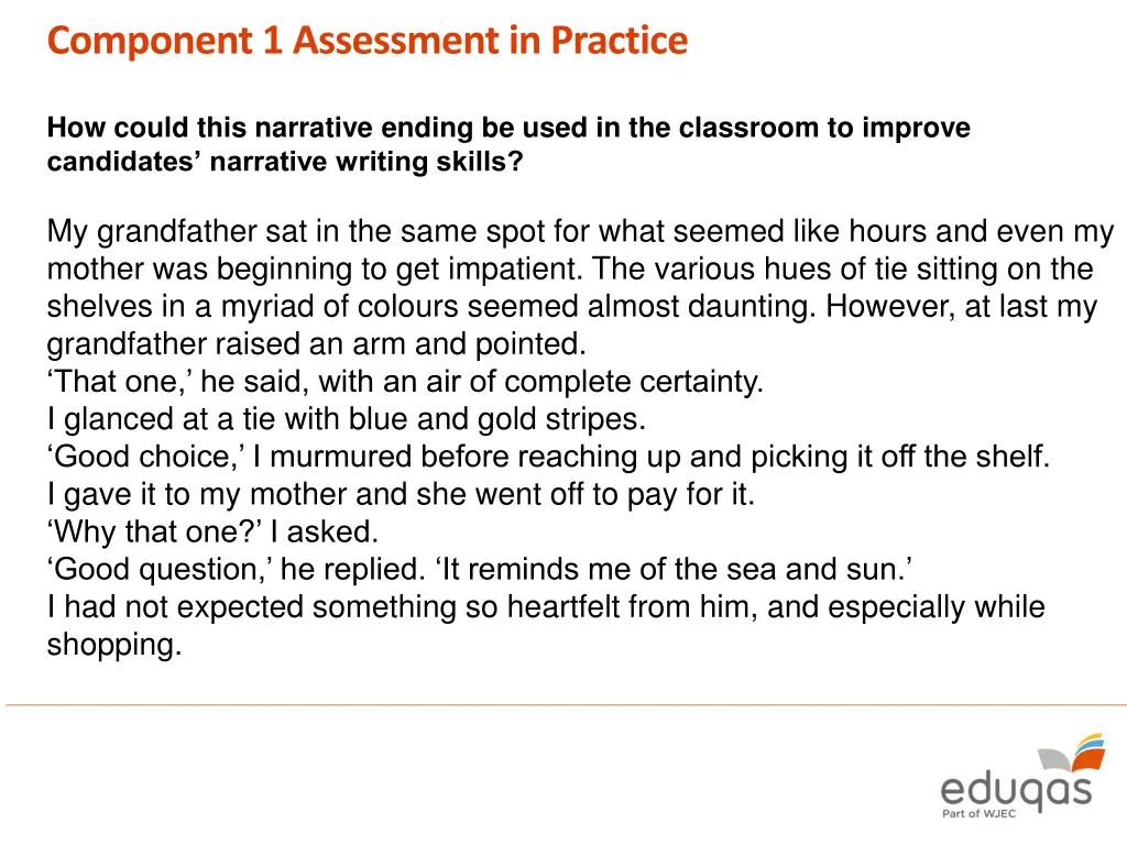 component 1 assessment in practice 4