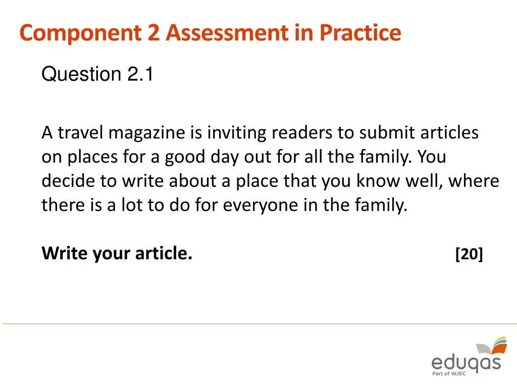 component 2 assessment in practice 2