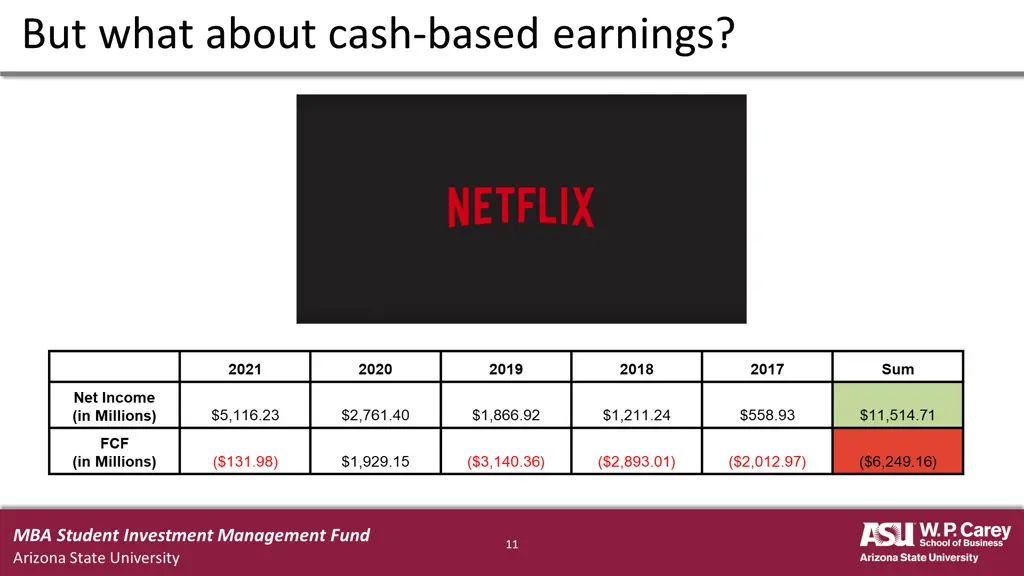 but what about cash based earnings