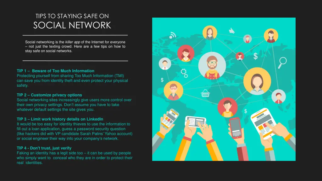 tips to staying safe on social network