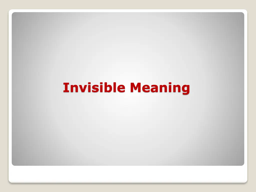 invisible meaning