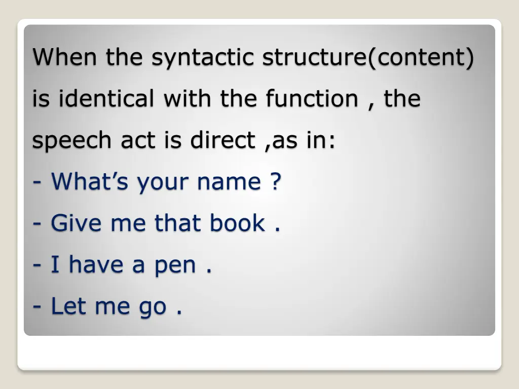 when the syntactic structure content