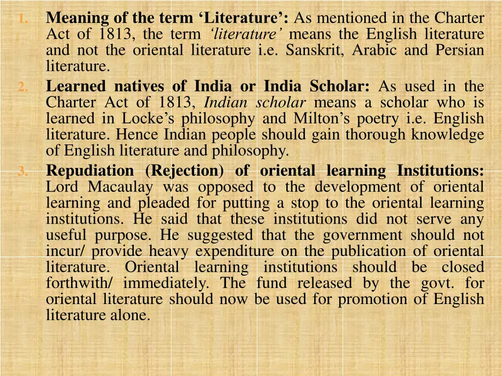 meaning of the term literature as mentioned