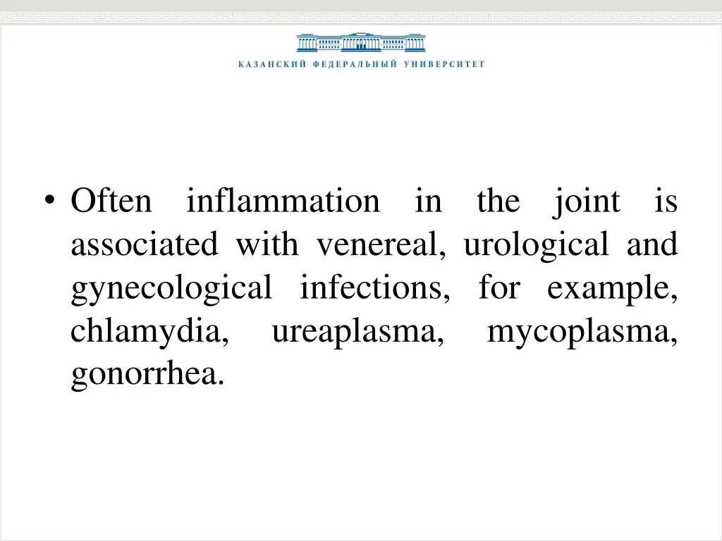 often associated with venereal urological