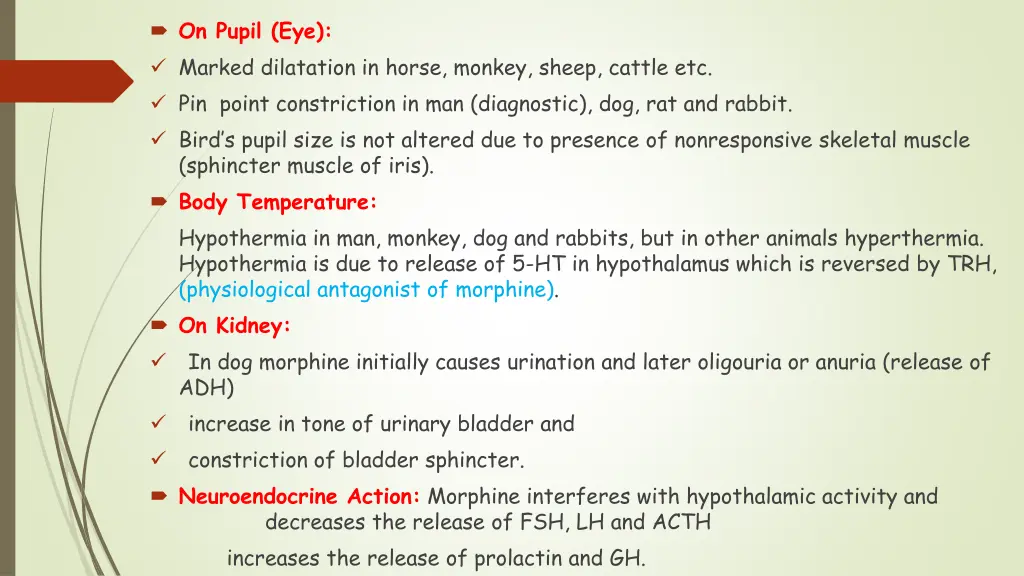 on pupil eye marked dilatation in horse monkey