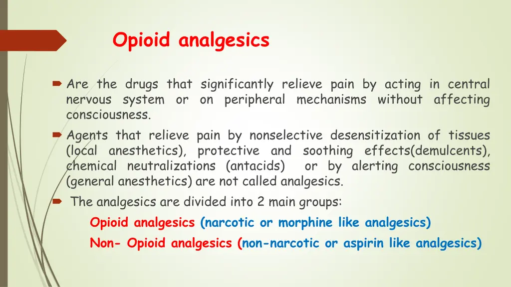 opioid analgesics 1