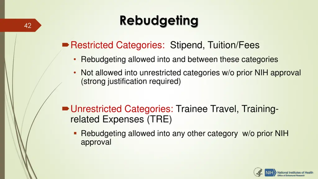 rebudgeting