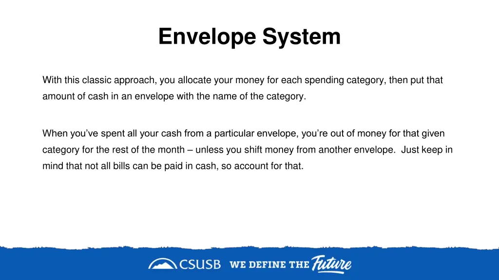 envelope system