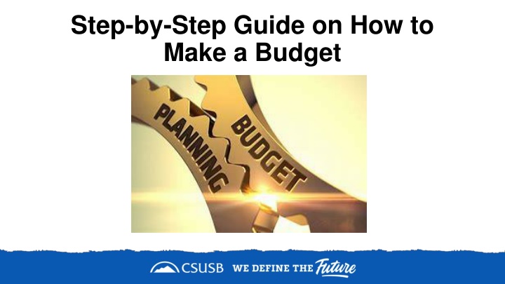 step by step guide on how to make a budget