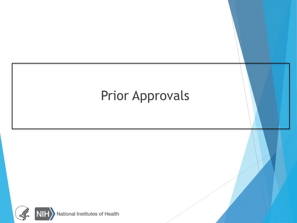 prior approvals