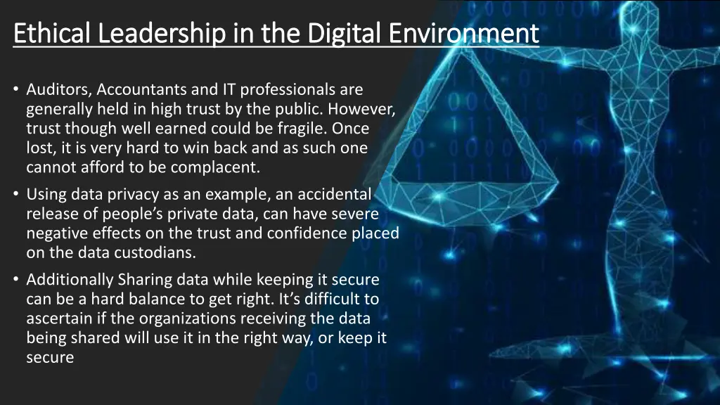 ethical leadership in the digital environment