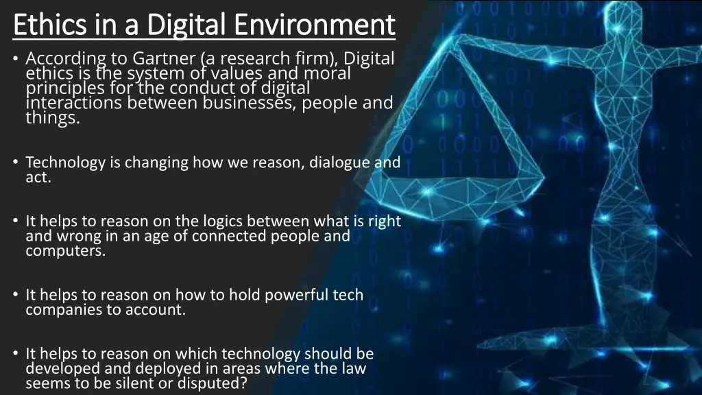 ethics in a digital environment ethics