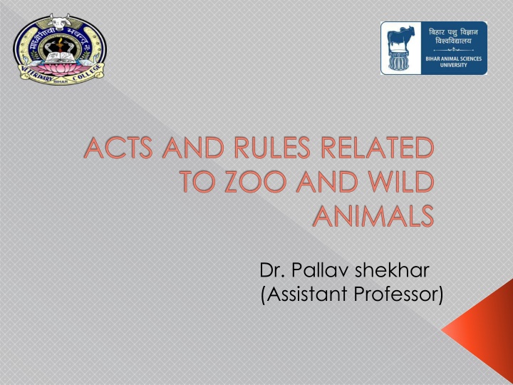 acts and rules related to zoo and wild