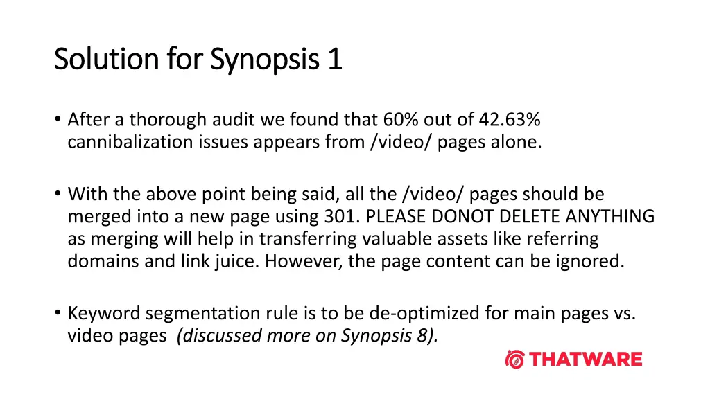 solution for synopsis 1 solution for synopsis 1