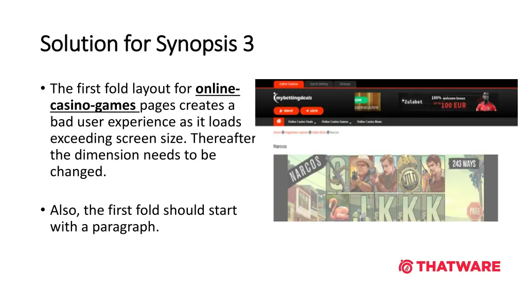 solution for synopsis 3 solution for synopsis 3