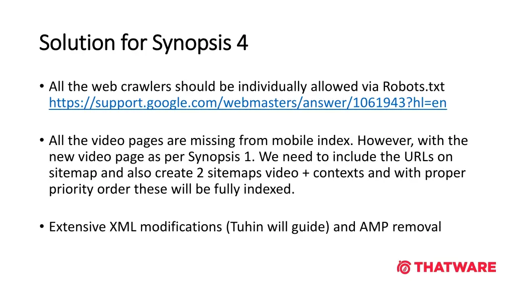 solution for synopsis 4 solution for synopsis 4