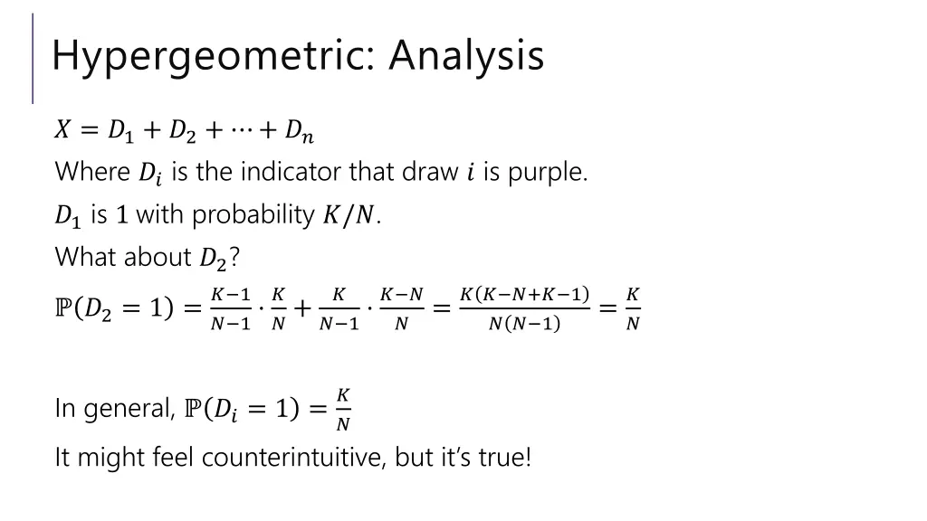 hypergeometric analysis 1