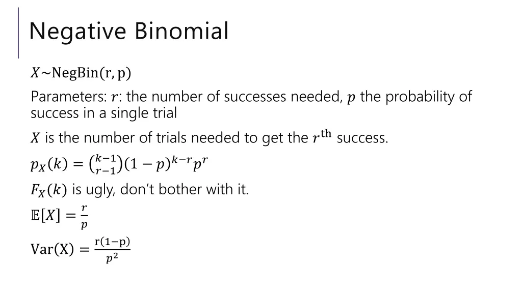 negative binomial