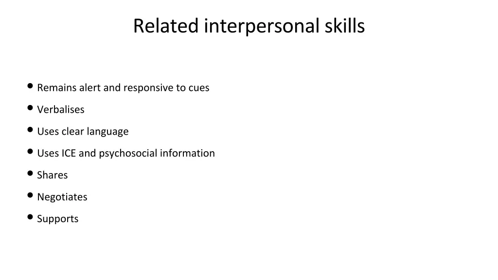 related interpersonal skills 4